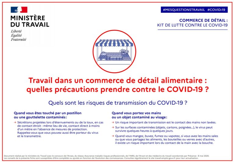 Precautions Travail Commerce Detail